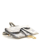 Oblique Slim Saddle Pouch Grey