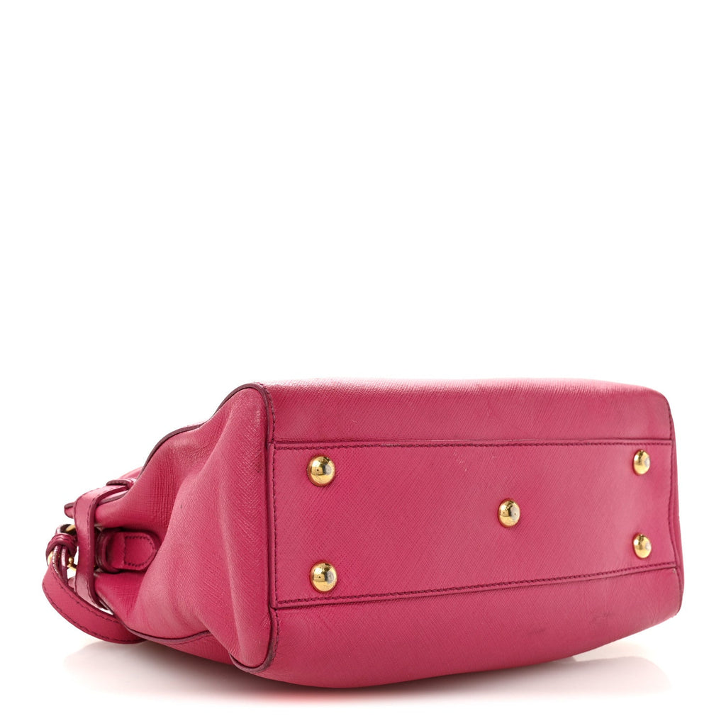 Hammered Calfskin Batik Tote Pink