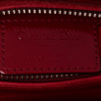 Patent Cannage Medium Lady Dior Red