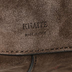 Suede Calfskin Frida Tote Brown