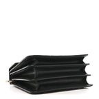 Calfskin Studded Serpenti Forever Top Handle Black