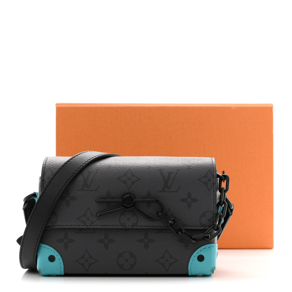 Reverse Monogram Eclipse Steamer Wearable Wallet Turquoise