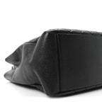 Caviar Quilted Grand Shopping Tote GST Black