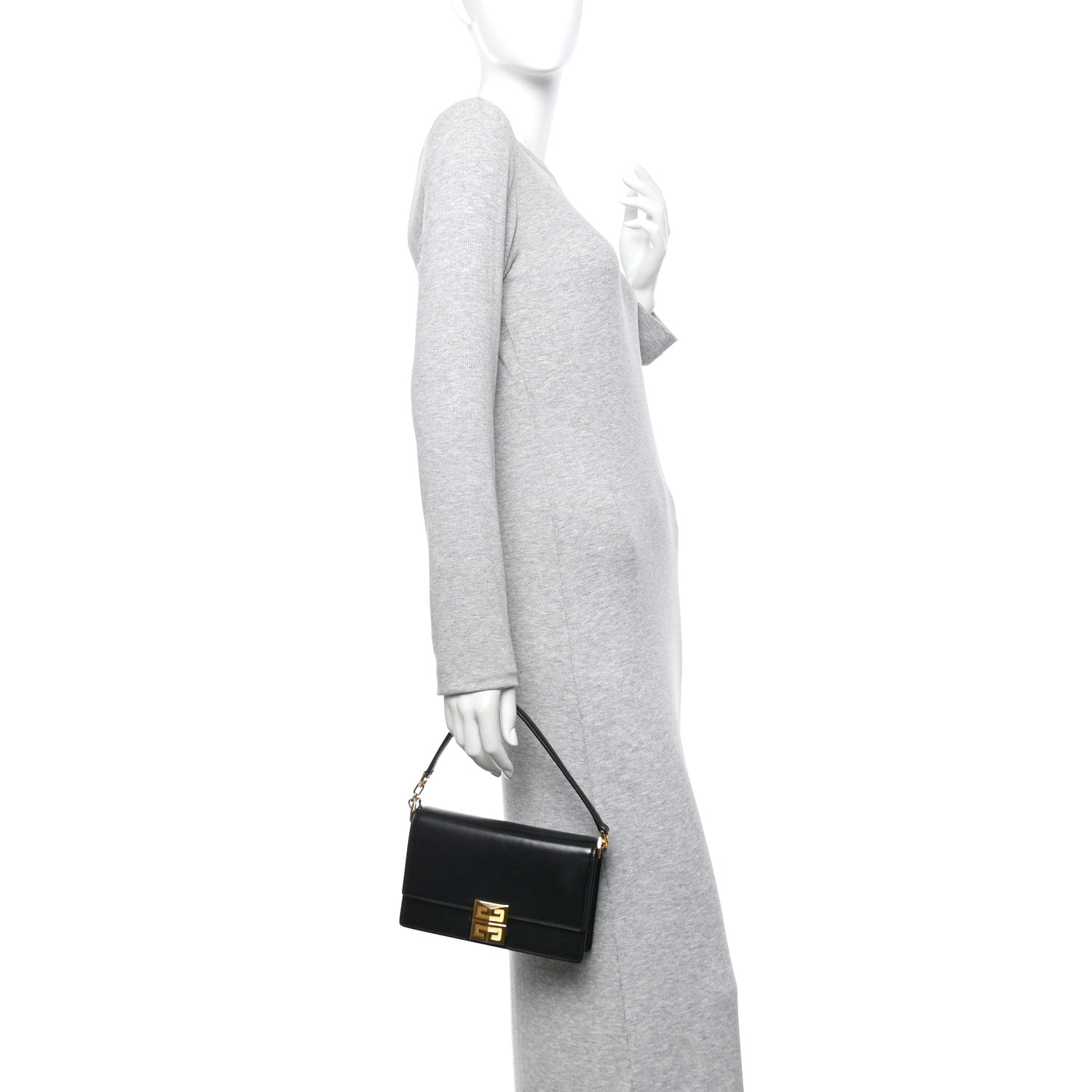 Calfskin Small 4G Chain Shoulder Bag Black