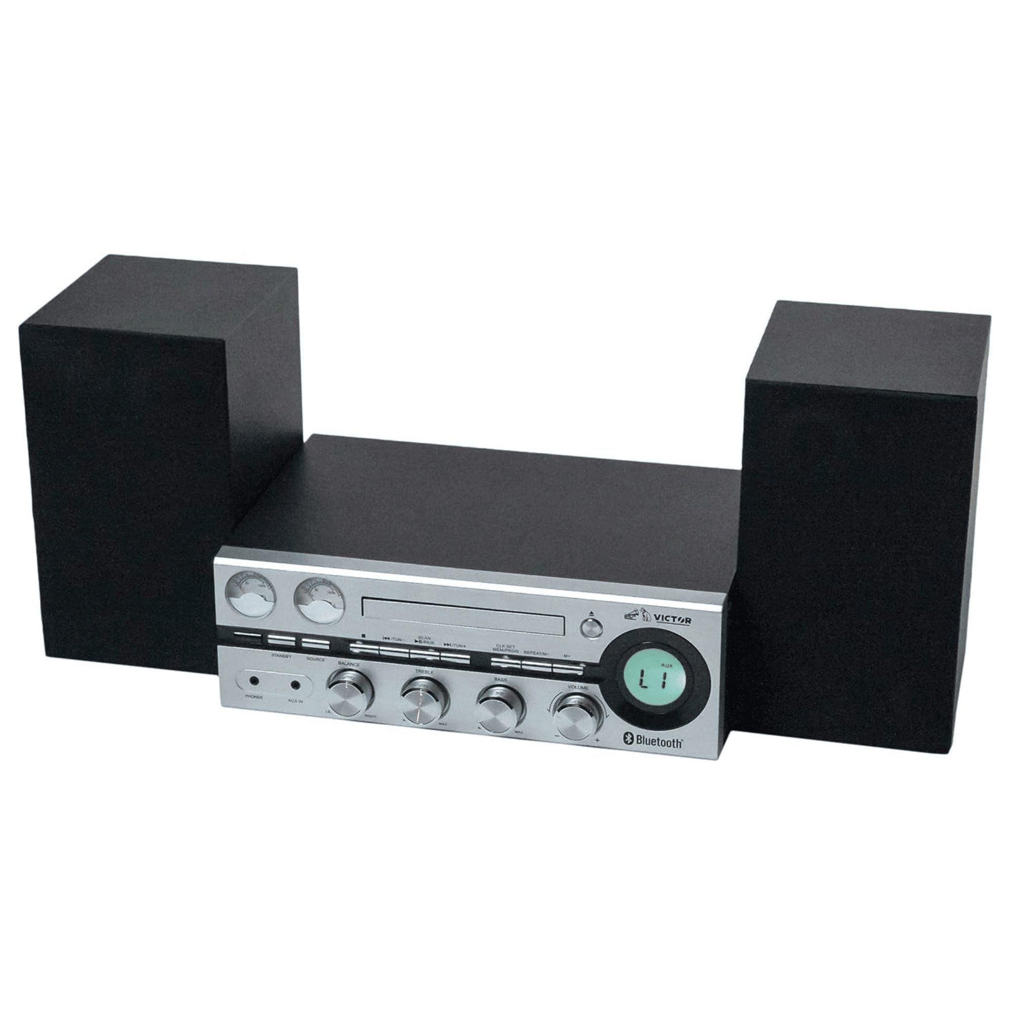 50W Desktop CD Stereo System with Bluetooth