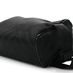 Nylon Jacquard Check Belt Bag Black
