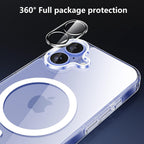 Entronix Bundle Compatible with iPhone 16 - [Magnetic] Clear Case, 2 Clear Screen Protectors & 2 Camera Lens Protectors