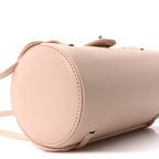 Shiny Caviar Preppy Coco Small Bowling Bag Light Pink