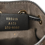 Vitello Liberty F is Fendi Bi-Color FF 1974 Embossed Mini Mon Tresor Bucket Bag Maya Black