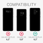 Entronix Clear Screen Protector Compatible with Galaxy S9 - 2-Piece Combo