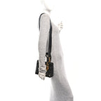 Crinkled Patent Cannage Small Lucky Badges My Lady Dior Black
