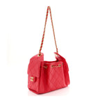 Caviar Quilted Mini Chanel 25 Handbag Red