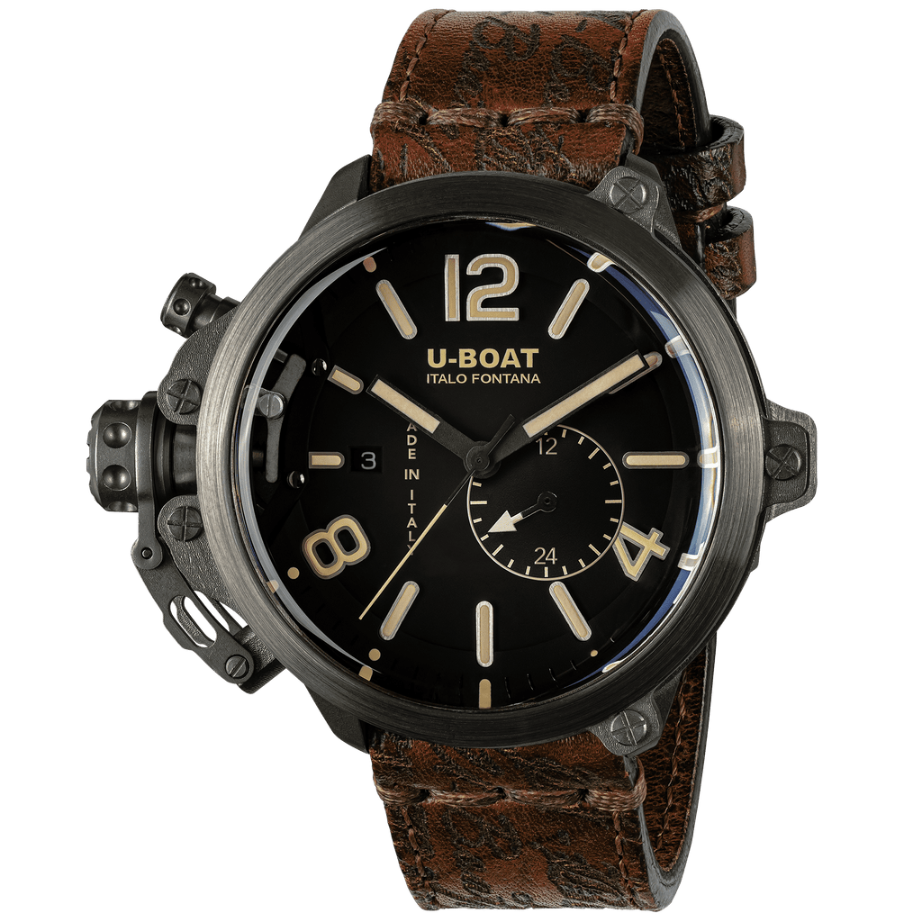 U-Boat Men's Watch Capsule Limited Edition 50mm Black Brown