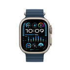 Apple Watch Ultra 2 49mm GPS + Cellular Titangehäuse mit blauem Ocean Armband MREG3LW/A