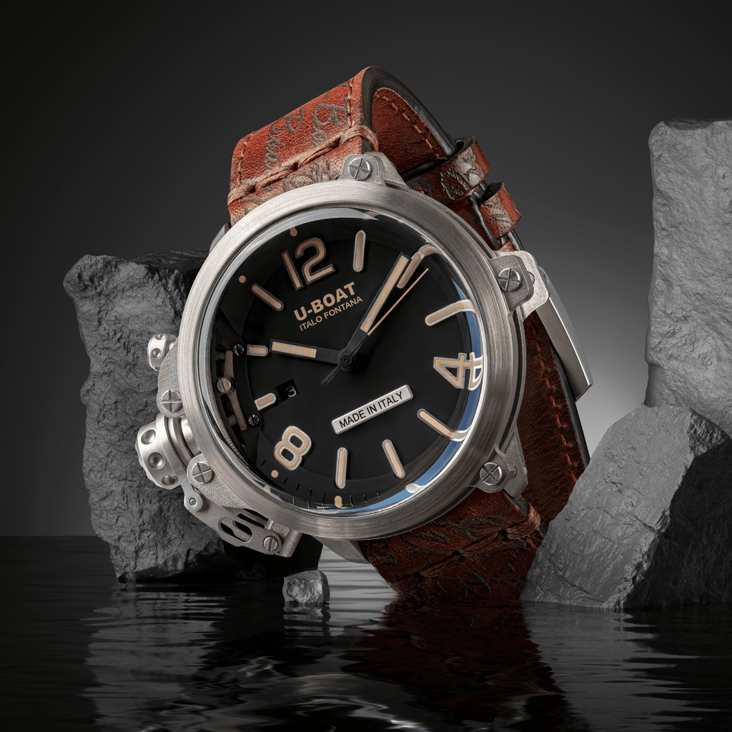 U-Boat Men's Watch Capsule 50mm Limited Edition Black Brown