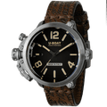 U-Boat Men's Watch Capsule 50mm Limited Edition Black Brown