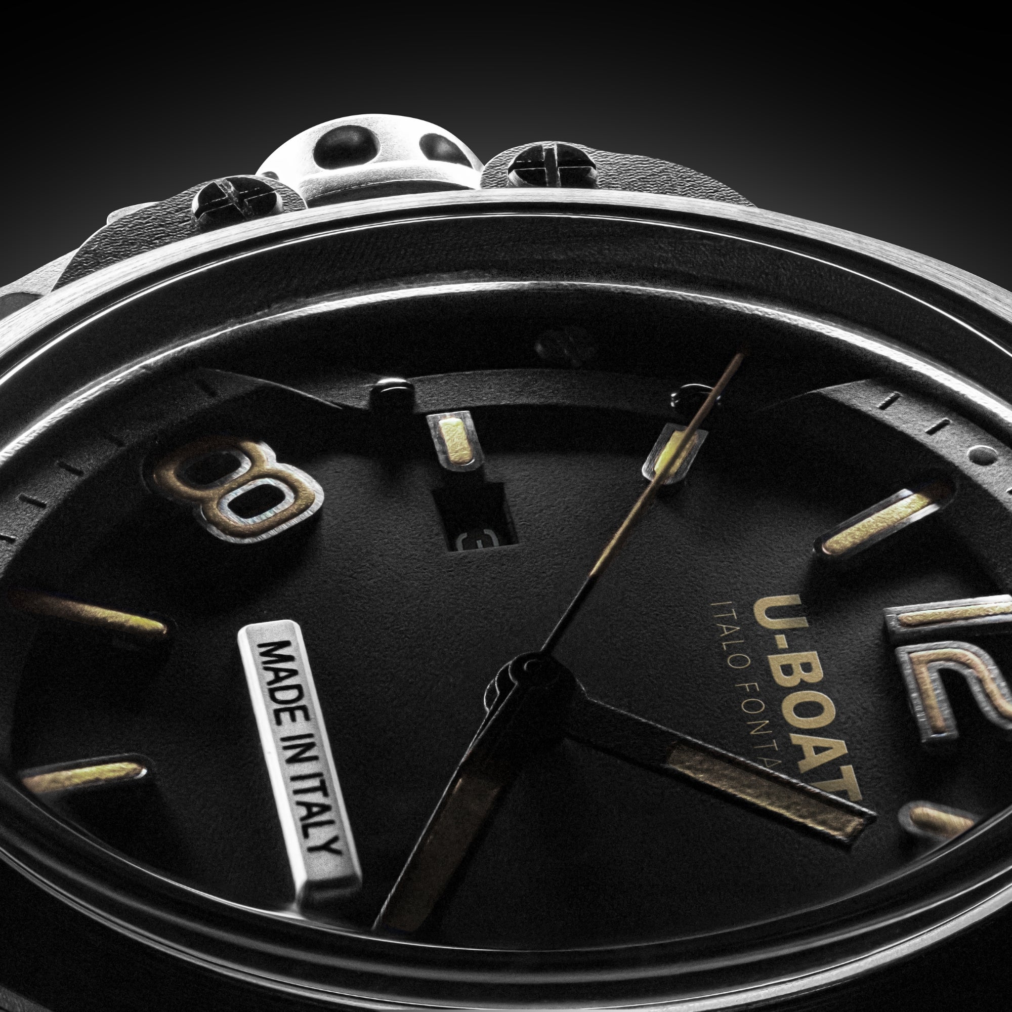 U-Boat Men's Watch Capsule 45mm Limited Edition Black Brown
