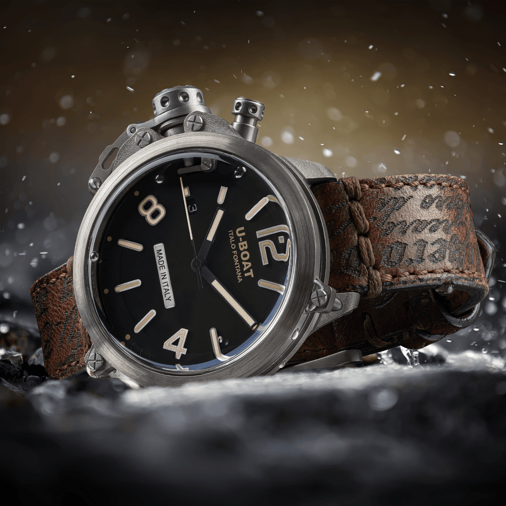 U-Boat Men's Watch Capsule 45mm Limited Edition Black Brown