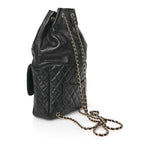 Lambskin Quilted Large In Seoul Backpack Black