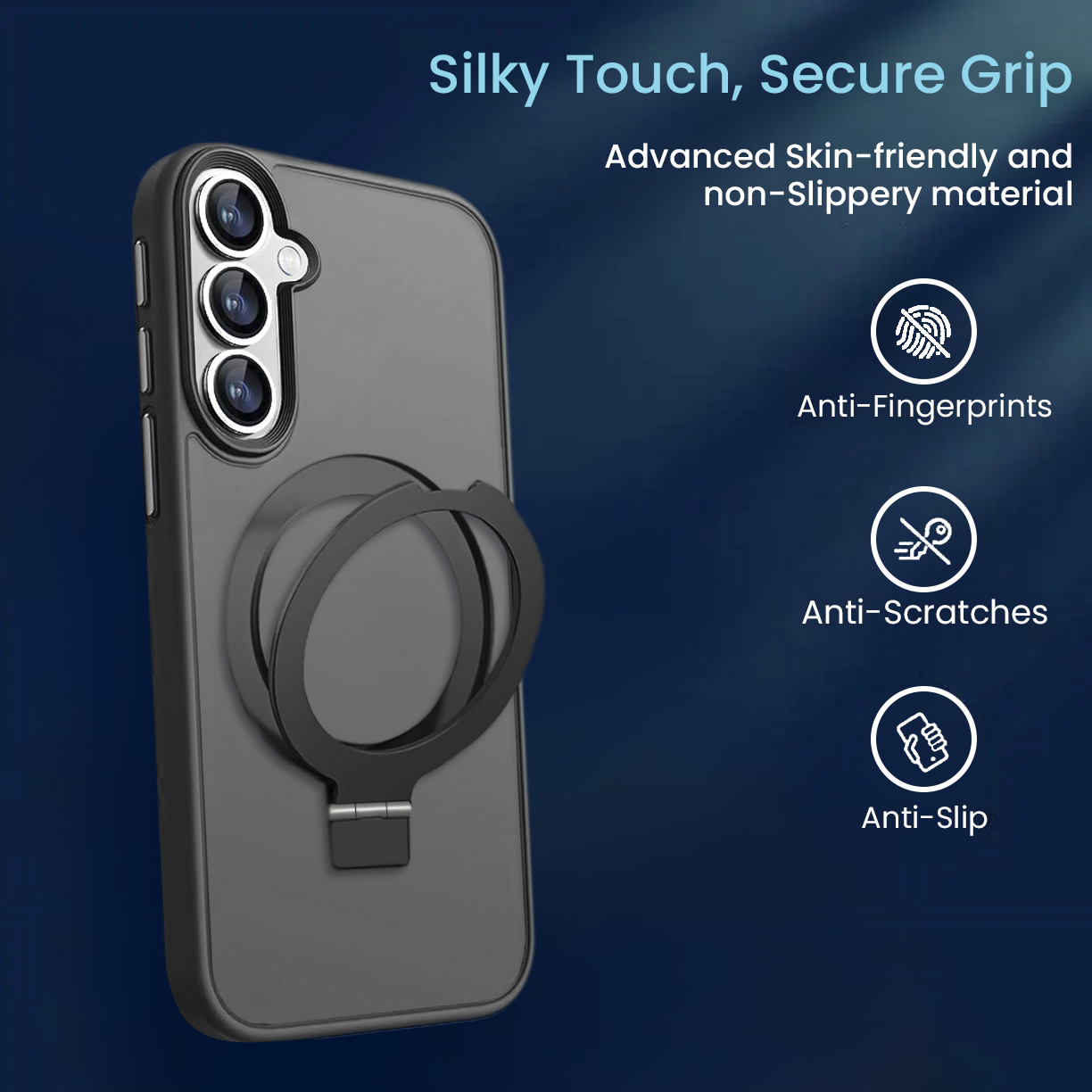 [DIS] Entronix [Magnetic] Case Compatible with Galaxy S26 - Translucent Frosted Matte Gripstand