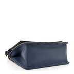 Vitello Century Opaco F is Fendi Kan I Shoulder Bag Blu Scuro