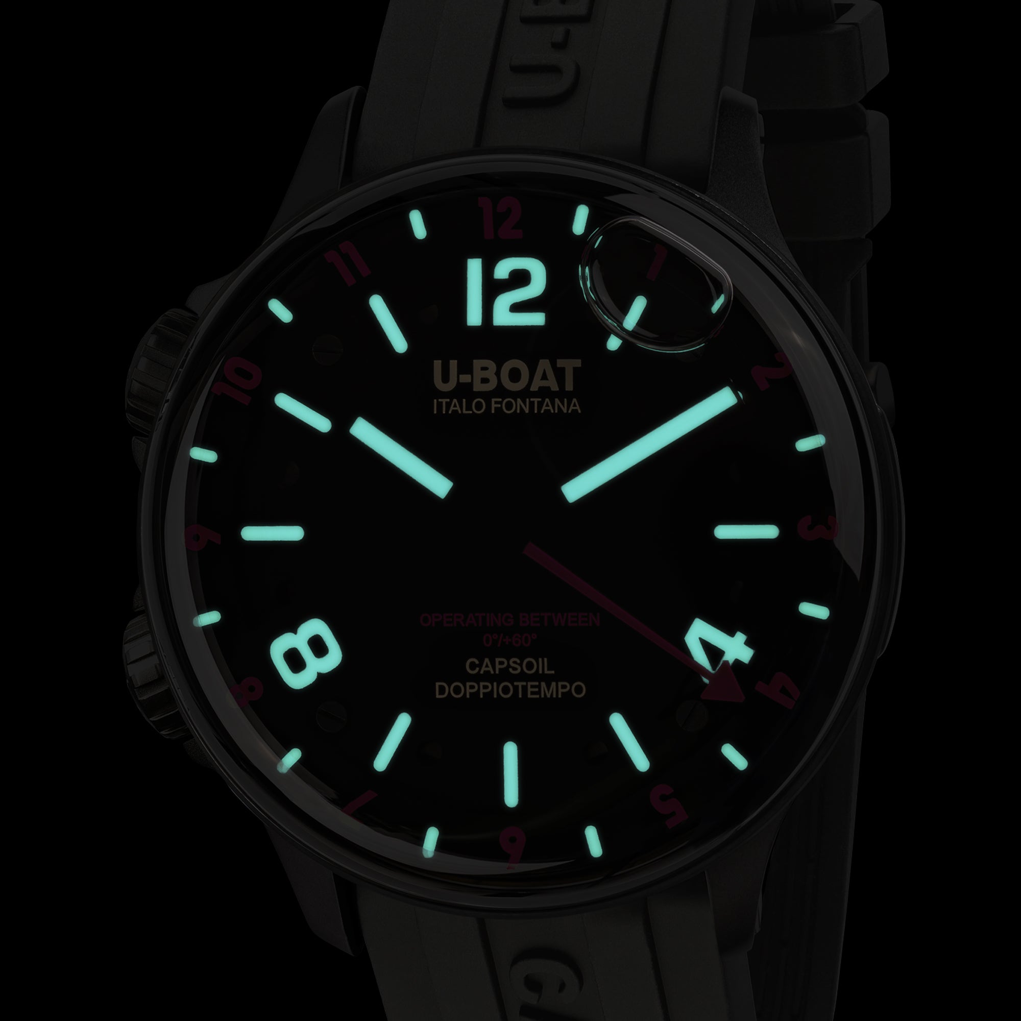 U-Boat Watch Doppiotempo 45 Red Rehaut