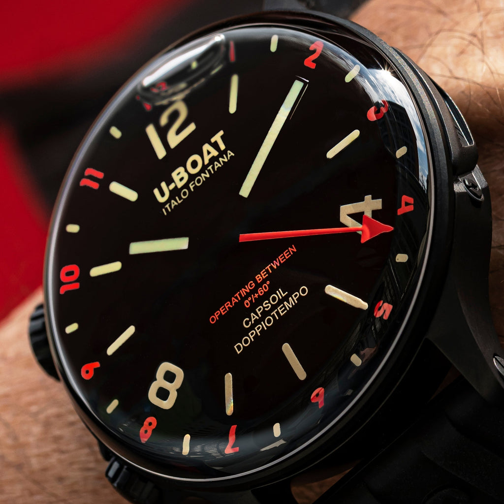 U-Boat Watch Doppiotempo 45 DLC Red Rehaut