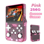 R36S Retro Handheld Game Console - 128GB, Linux System, 3.5 Inch IPS Display, Portable Gaming Device, Ideal Gift for Kids