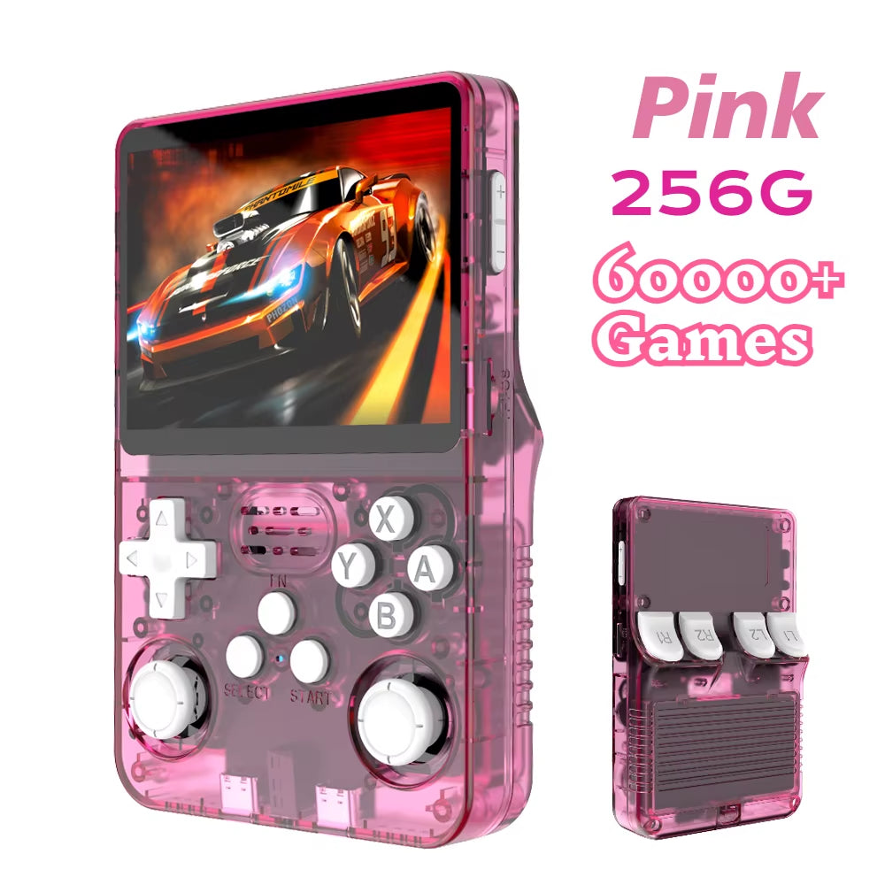 R36S Retro Handheld Game Console - 128GB, Linux System, 3.5 Inch IPS Display, Portable Gaming Device, Ideal Gift for Kids