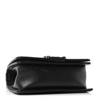 Caviar Quilted Small Boy Flap Black