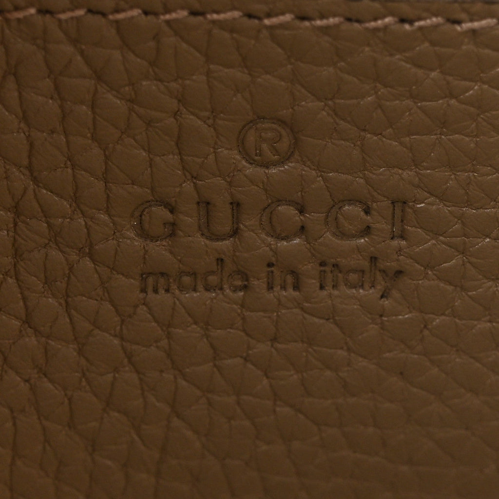 Piuma Calfskin Jumbo GG Embossed Mini Duffle Bag Good Taupe