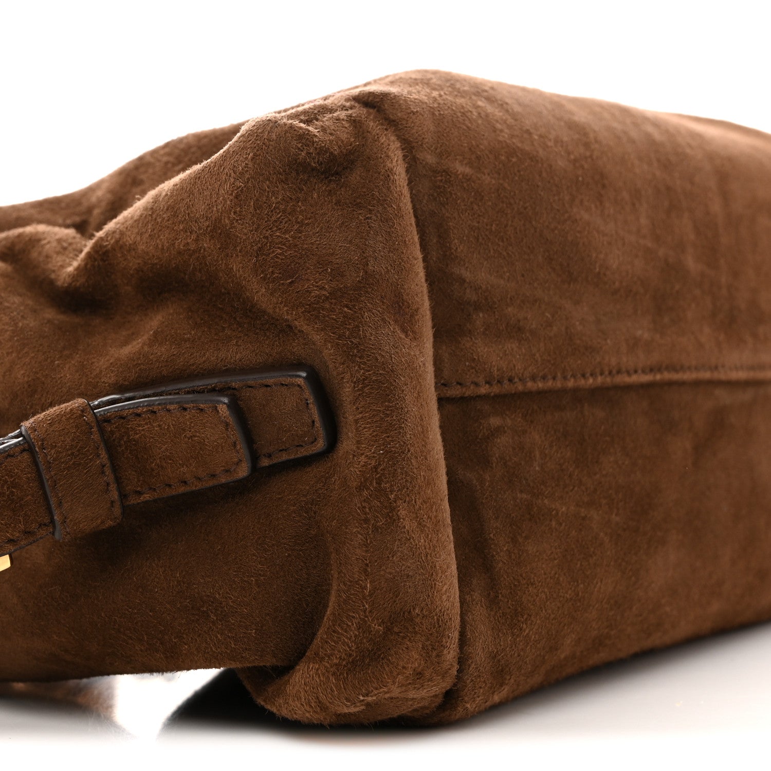 Suede Large Explore Shoulder Bag Cocoa Brown