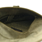 Canvas Embroidered Camouflage Saddle Belt Bag Green