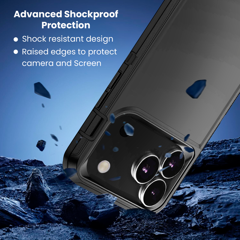 Entronix Case Compatible with iPhone 17 Pro - Triple-Layer Heavy Duty Protection