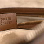 GG Supreme Monogram Medium Nice Top Handle Dome Bag Brown