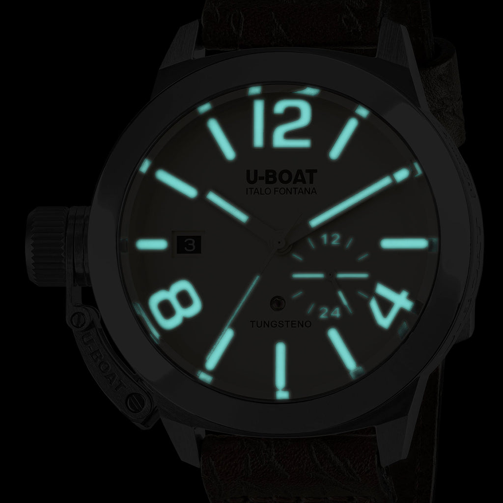 U-Boat Men's Watch Classico Tungsteno 42mm Beige Brown