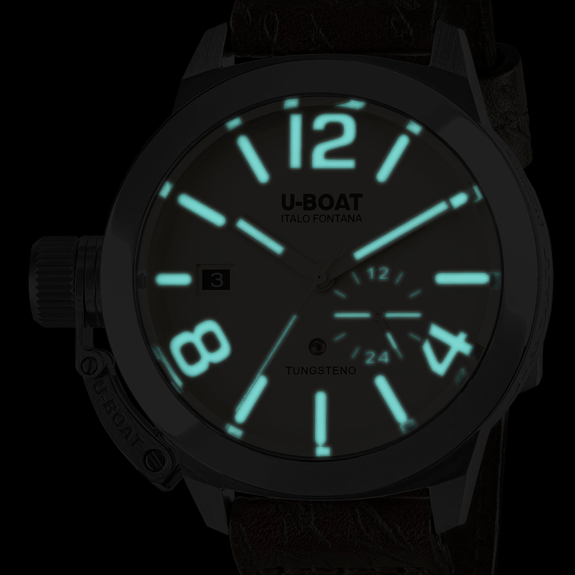 U-Boat Men's Watch Classico Tungsteno 42mm Beige Brown