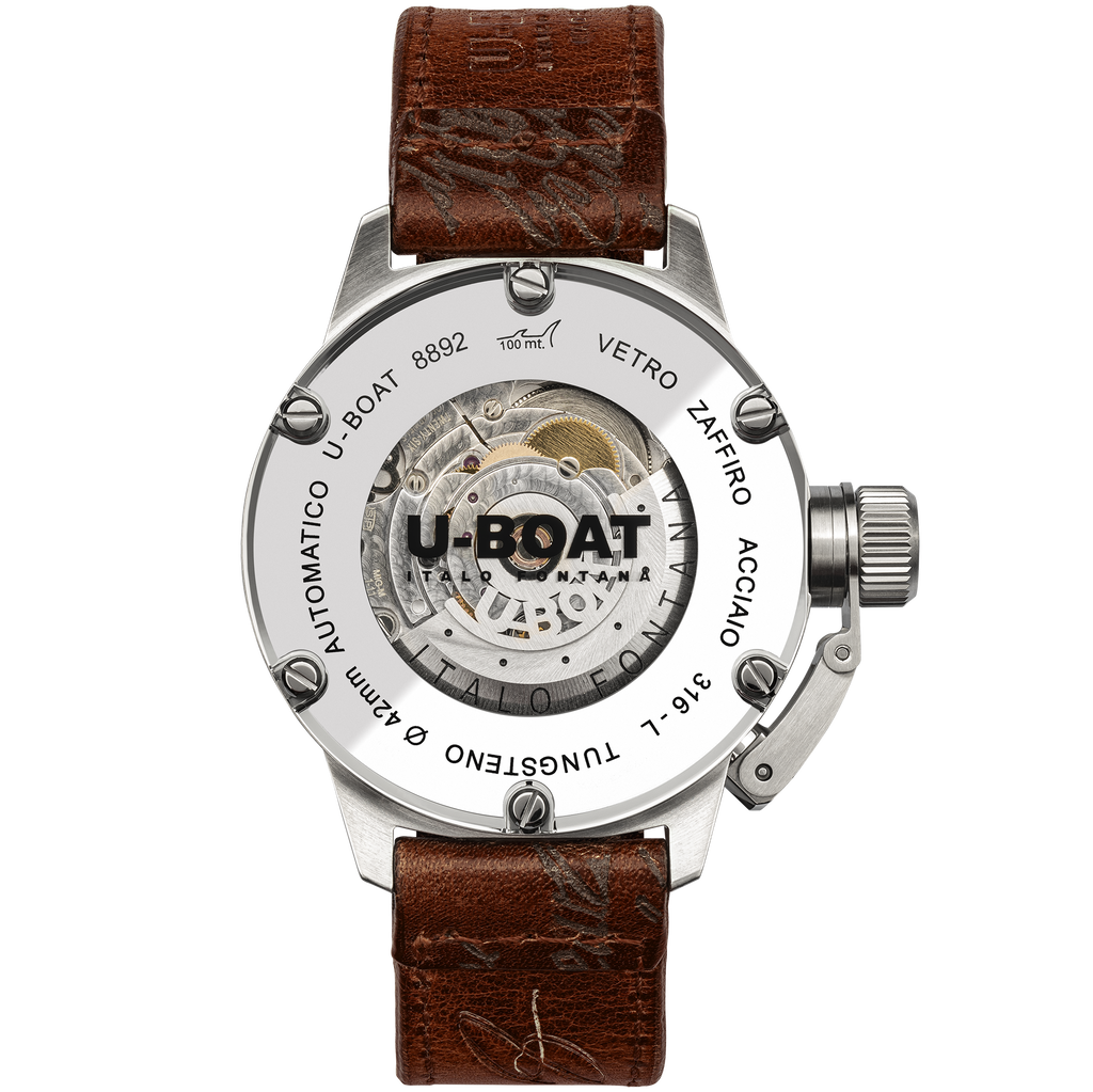 U-Boat Men's Watch Classico Tungsteno 42mm Beige Brown