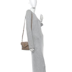 Calfskin Y Quilted Monogram Toy Loulou Crossbody Bag Dark Beige
