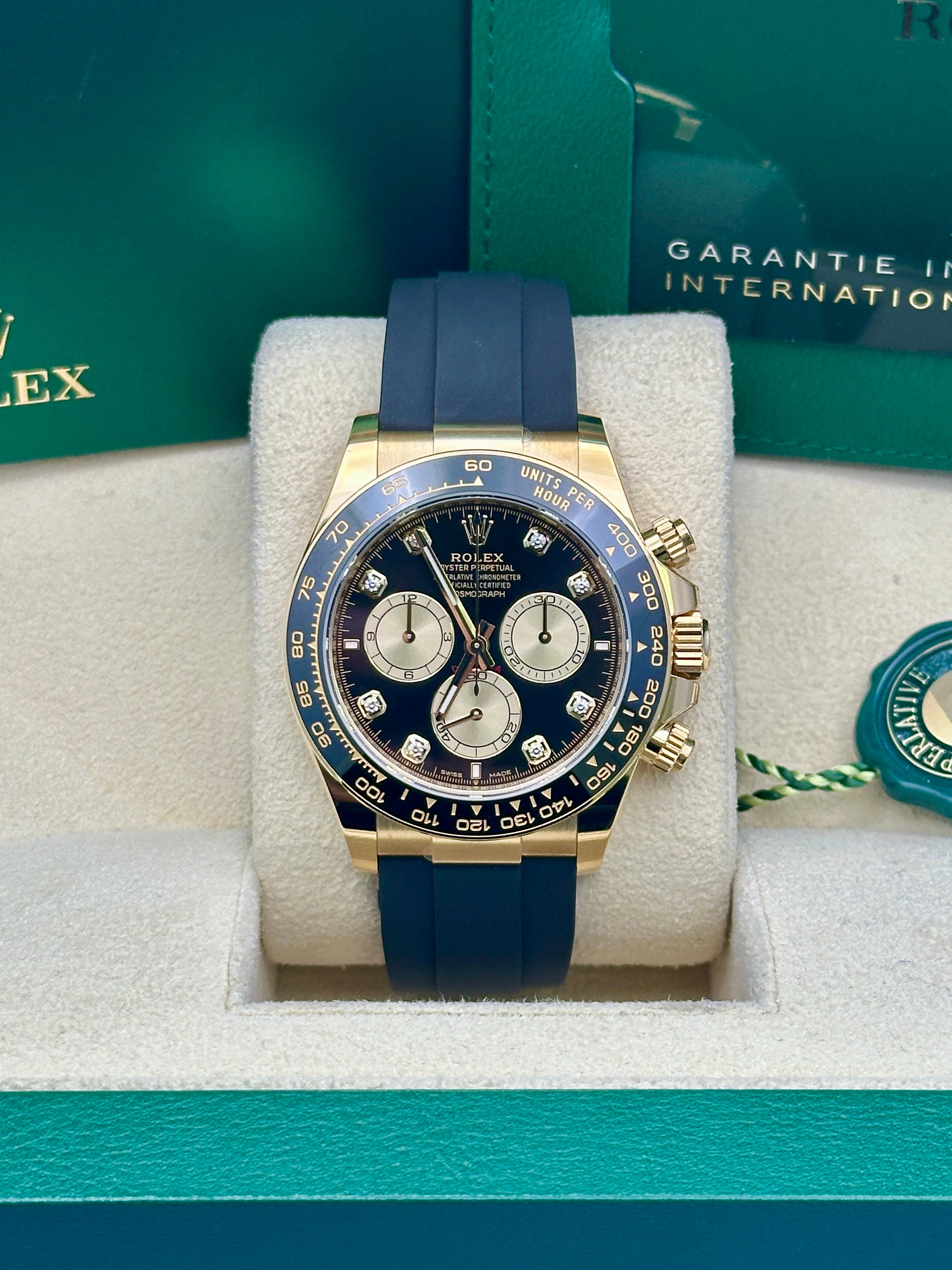 Rolex Yellow Gold  Daytona   - Black And Golden Diamond Dial - 126518ln bkchdof