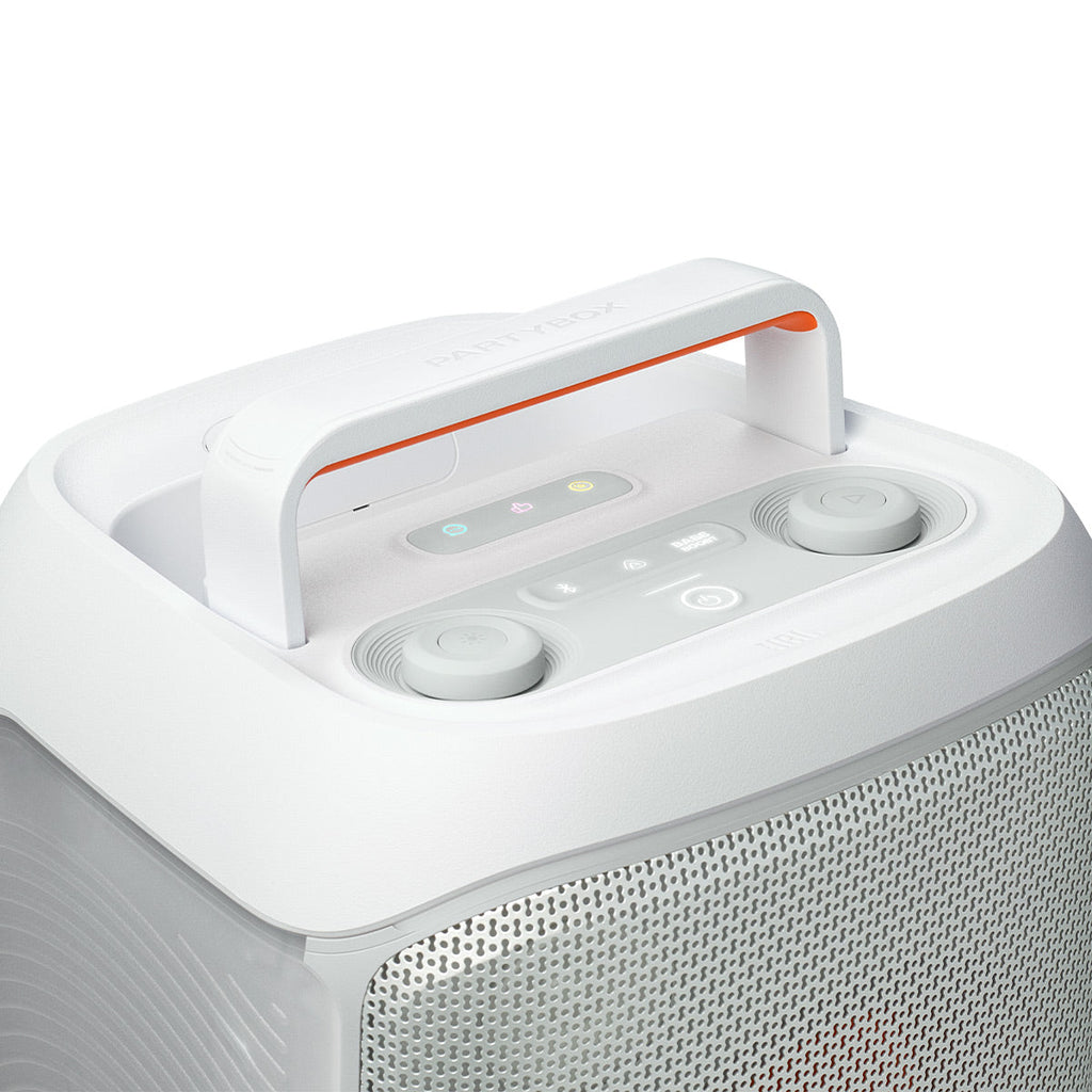 JBL PartyBox Club 120 Portable Party Speaker with gSport Cargo Sleeve (White)