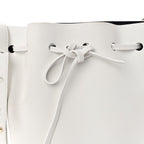Calfskin Mini Bucket Bag White