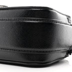 Saffiano Slingshot Shoulder Bag Black