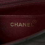 Lambskin Quilted Small Single Flap Black