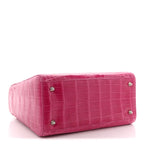 Alligator Medium Lady Dior Pink