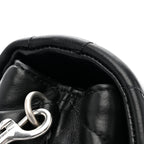 Calfskin Y Quilted Monogram Toy Loulou Crossbody Bag Black