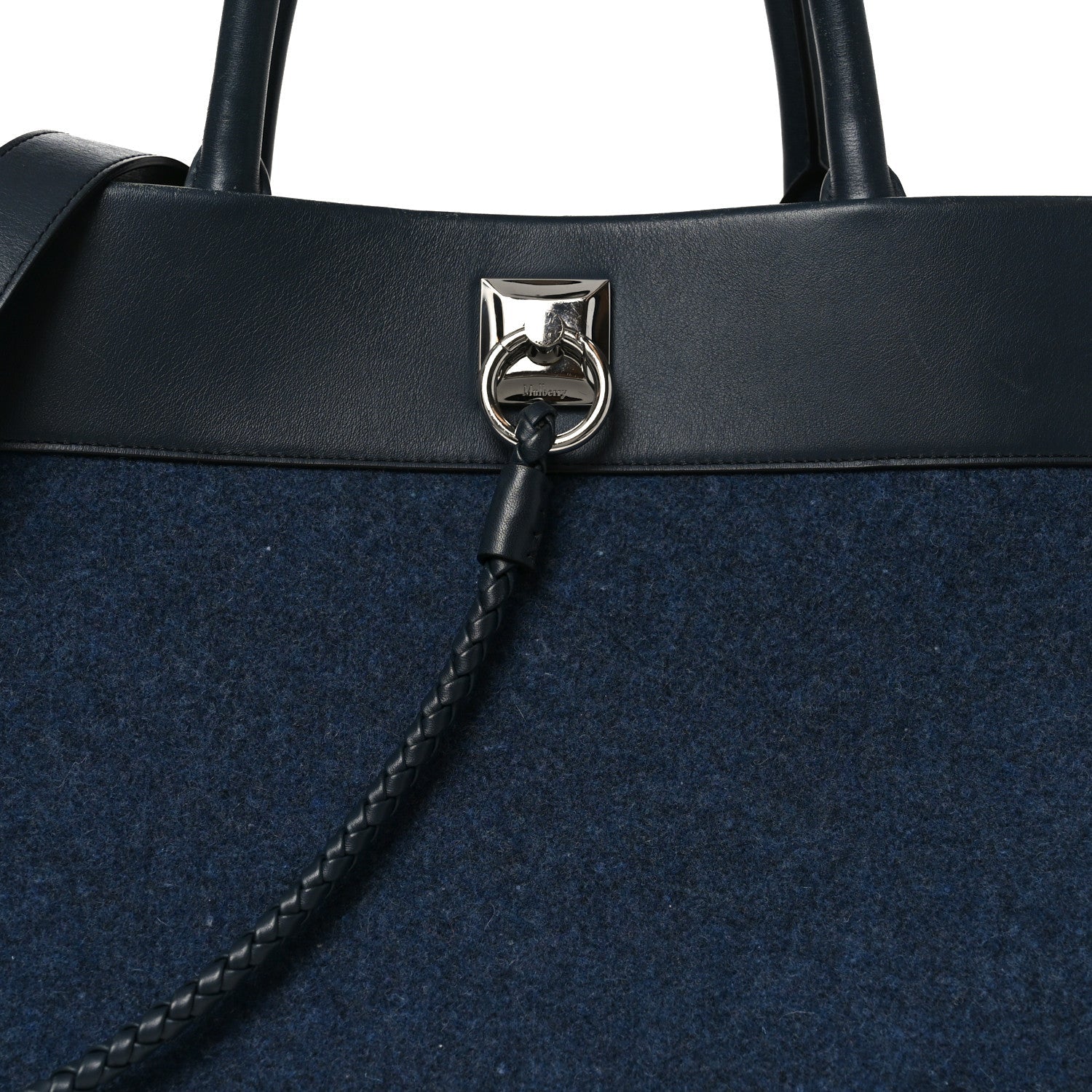 Felt Calfskin Oversized Iris Weekend Bag Midnight
