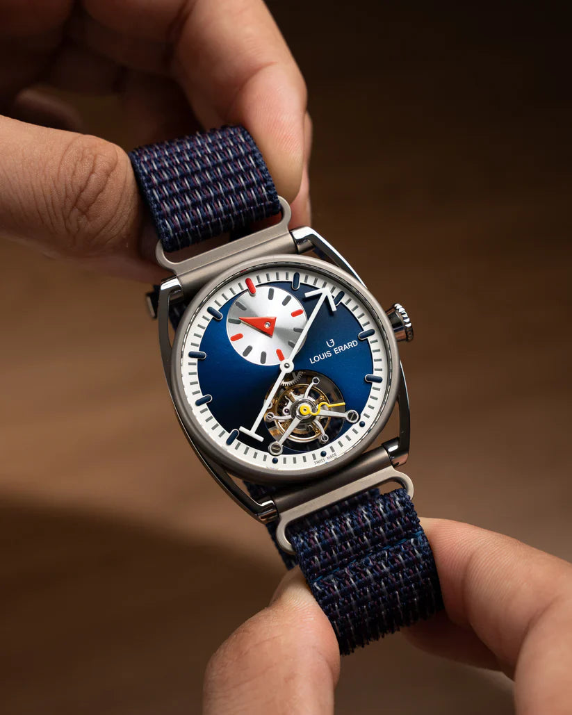Le Régulateur Tourbillion Louis Erard x Alain Silberstein Blue
