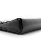 Shiny Crumpled Calfskin Quilted Nano 31 Shopping Bag Black