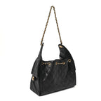 Caviar Quilted Small Chanel 25 Handbag Dark Navy